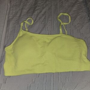 Old navy swim top lime green